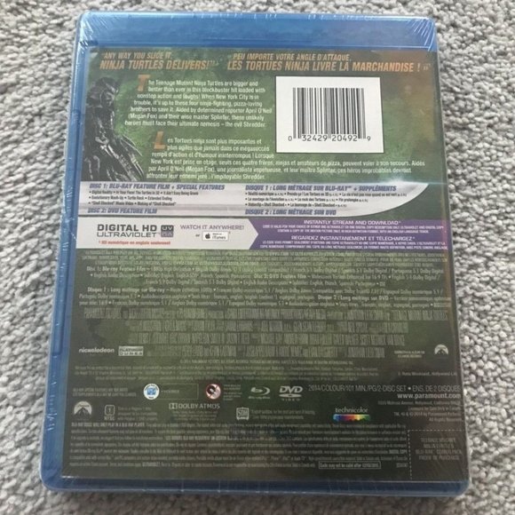 Teenage Mutant Ninja Turtles (Blu-ray/DVD Bilingual) Brand New & Sealed - Picture 2 of 2